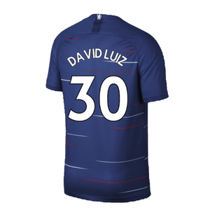 Chelsea 2018-19 Home Shirt (S) (Mint) (David Luiz 30)_1