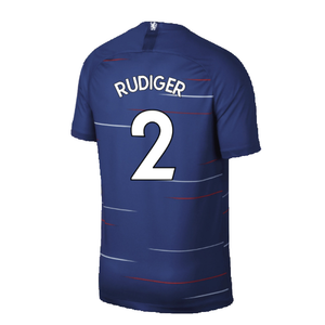 Chelsea 2018-19 Home Shirt (S) (Mint) (Rudiger 2)_1