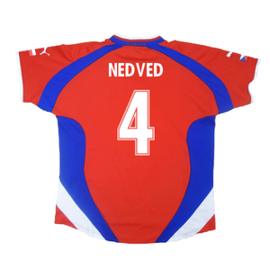 Czech Republic 2000-02 Home Shirt (Very Good) (Nedved 4)_1