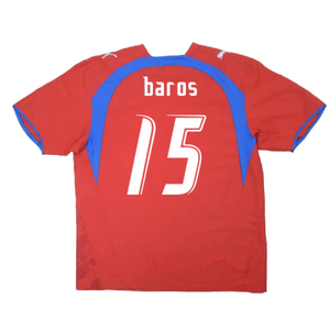 Czech Republic 2006-08 Home Shirt (XL) (Very Good) (Baros 15)_1