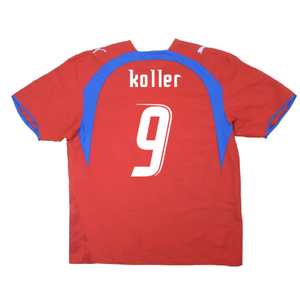 Czech Republic 2006-08 Home Shirt (Large) (Good) (Koller 9)_1