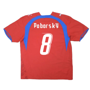 Czech Republic 2006-07 Home Shirt (XL) (Excellent) (Poborsky 8)_1