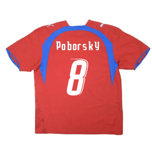 Czech Republic 2006-08 Home Shirt (L) (Mint) (Poborsky 8)_1