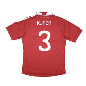 Denmark 2010-11 Home Shirt (M) (Excellent) (Kjaer 3)_1