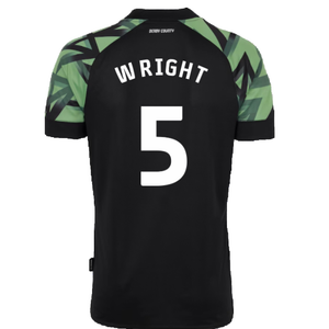 Derby County 2022-23 Away Shirt (Sponsorless) (M) (Wright 5) (Mint)_1