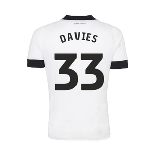 Derby County 2022-23 Home Shirt (Sponsorless) (XXL) (Davies 33) (Excellent)_1