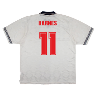 England 1990-92 Home Shirt (Good) (Barnes 11)_1