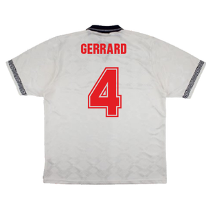 England 1990-92 Home Shirt (M) (Excellent) (Gerrard 4)_1