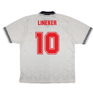 England 1990-92 Home Shirt (S) (Good) (Lineker 10)_1