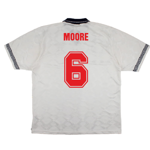 England 1990-92 Home Shirt (S) (Good) (Moore 6)_1