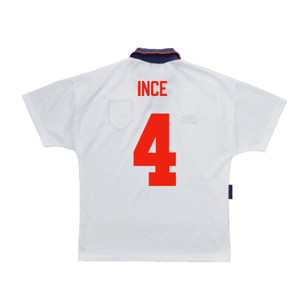 England 1993-1995 Home Shirt (XL) (Excellent) (Ince 4)_1