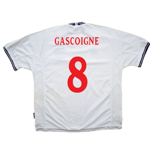 England 1999-00 Home Shirt (L) (Good) (Gascoigne 8)_2