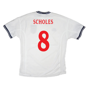 England 1999-01 Home Shirt (L) (Very Good) (Scholes 8)_1