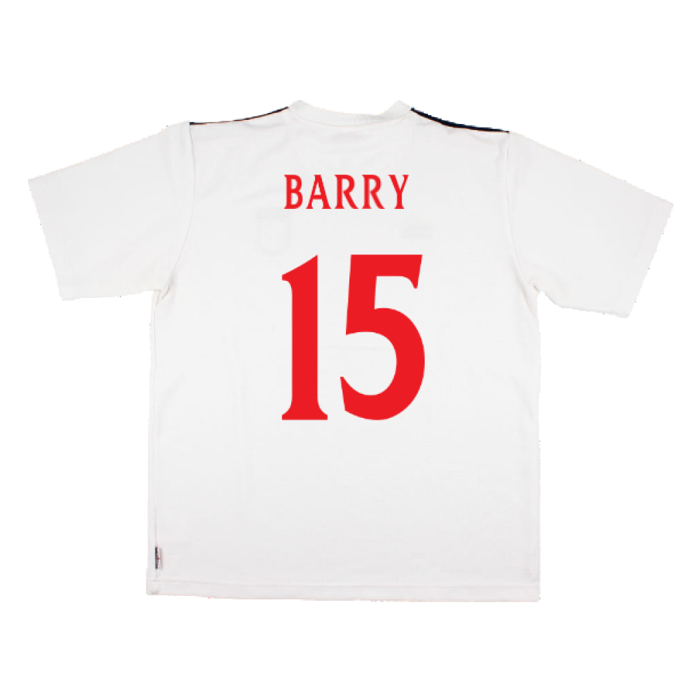 England 1999-2001 Umbro Training Shirt (L) (Barry 15) (Excellent)_1