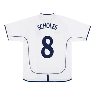 England 2001-03 Home Shirt (XXL) (Excellent) (Scholes 8)_1