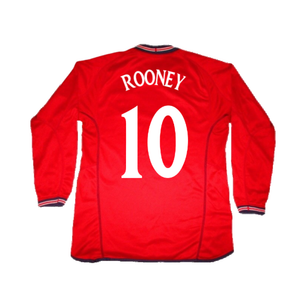 England 2002-04 Away Shirt LS (L) (Excellent) (ROONEY 10)_1