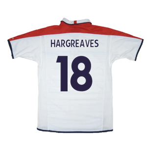 England 2003-05 Home Shirt (XL) (Fair) (Hargreaves 18)_1