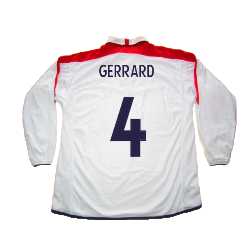 England 2003-05 Home L/S (M) (Excellent) (Gerrard 4)_1