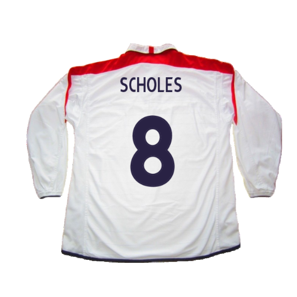 England 2003-05 Home L/S (M) (Excellent) (Scholes 8)_1