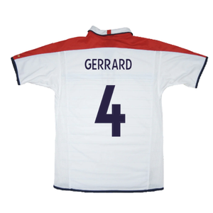 England 2003-05 Home Shirt (L) (Good) (GERRARD 4)_2