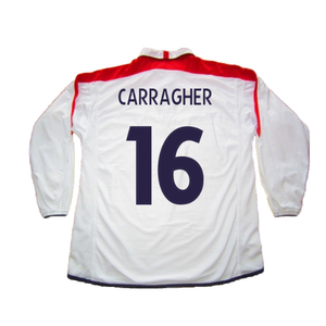 England 2003-05 Long Sleeved Home Shirt (L) (Excellent) (Carragher 16)_1