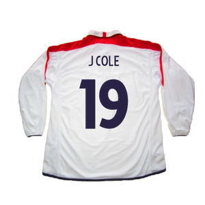 England 2003-05 Long Sleeved Home Shirt (L) (Excellent) (J Cole 19)_1