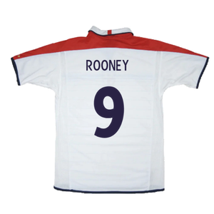 England 2003-05 Home Shirt (Good) (Rooney 9)_1