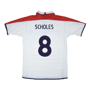 England 2003-05 Home Shirt (XXL) (Very Good) (Scholes 8)_1