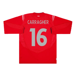 England 2004-2006 Away L/S Shirt (M) (Excellent) (Carragher 16)_1