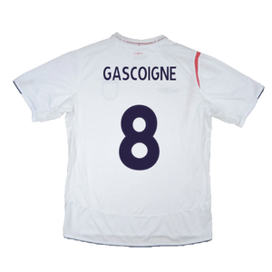 England 2005-07 Home Shirt (XL) (Good) (GASCOIGNE 8)_2