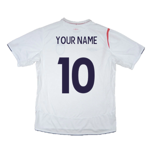 England 2005-07 Home Shirt (XL) (Good) (Your Name)_2