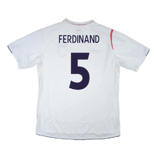 England 2005-07 Home Shirt (XL) (Excellent) (FERDINAND 5)_1