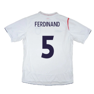 England 2005-2007 Home Shirt (XL) (Excellent) (FERDINAND 5)_1