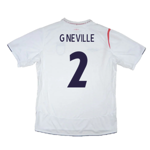 England 2005-07 Home Shirt (XL) (Excellent) (G NEVILLE 2)_1