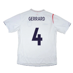 England 2005-2007 Home Shirt  (XL) (Excellent) (GERRARD 4)_1