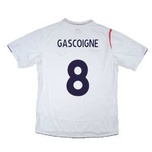 England 2005-2007 Home Shirt (XL) (Very Good) (GASCOIGNE 8)_2