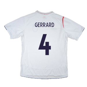 England 2005-2007 Home Shirt (XL) (Very Good) (GERRARD 4)_2