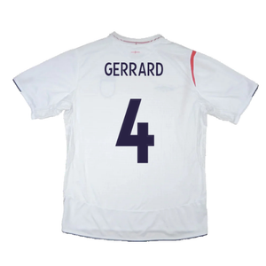 England 2006-08 Home Shirt (XL) (Excellent) (GERRARD 4)_1