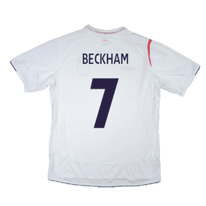 England 2006-08 Home Shirt (XL) (Good) (BECKHAM 7)_2