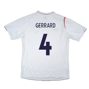 England 2006-08 Home Shirt (XL) (Good) (GERRARD 4)_2