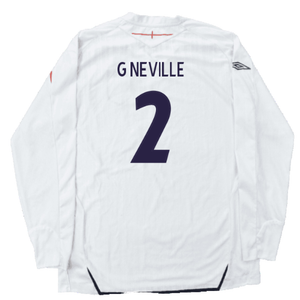 England 2007-09 Home L/S (L) (Good) (G NEVILLE 2)_1