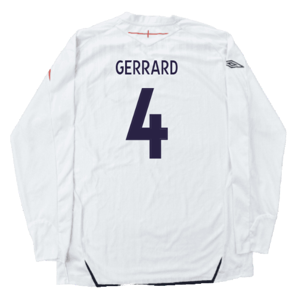 England 2007-09 Home L/S (L) (Good) (GERRARD 4)_1