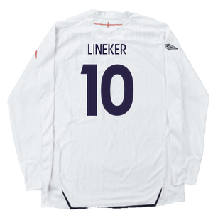England 2007-09 Home L/S (L) (Good) (LINEKER 10)_1