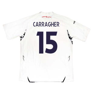 England 2007-09 Home Shirt (Good) (CARRAGHER 15)_1