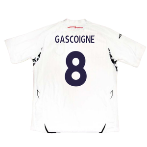 England 2007-09 Home Shirt (Good) (GASCOIGNE 8)_1