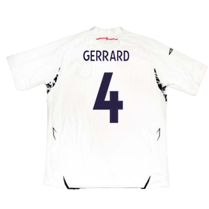 England 2007-09 Home Shirt (XL) (Excellent) (GERRARD 4)_1