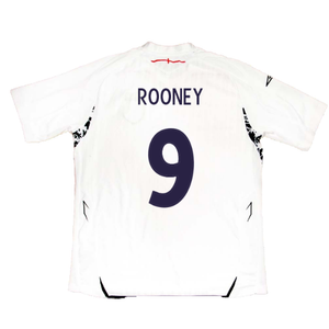 England 2007-09 Home Shirt (L) (Very Good) (ROONEY 9)_2