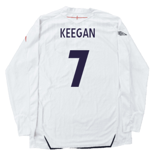 England 2007-09 Long Sleeve Home Shirt (XXL) (Very Good) (KEEGAN 7)_1