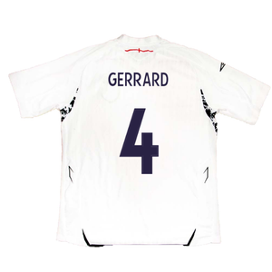 England 2007-09 Home Shirt (XL) (Fair) (GERRARD 4)_2