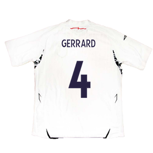 England 2007-09 Home Shirt (XL) (Good) (GERRARD 4)_2